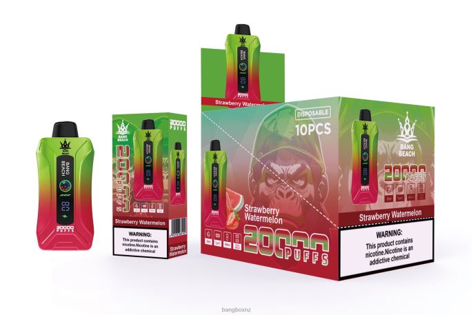 Bang Box Vape - Bang Beach 20000 Puffs Smart Screen Vape Strawberry Watermelon