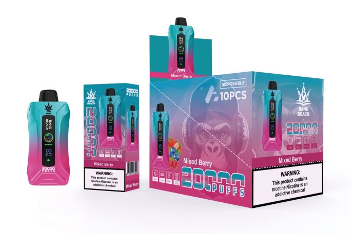 Bang Box Vape Review - Bang Beach 20000 Puffs Smart Screen Vape Mixed Berry