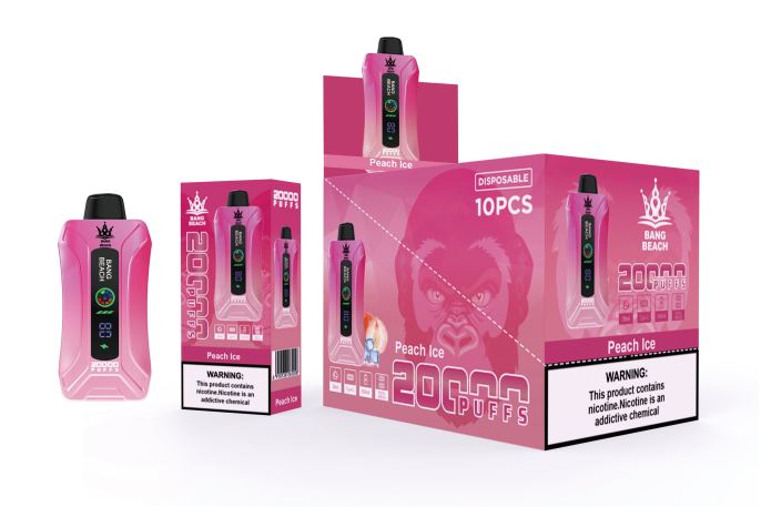 Bang Box Wellington - Bang Beach 20000 Puffs Smart Screen Vape Peach Ice