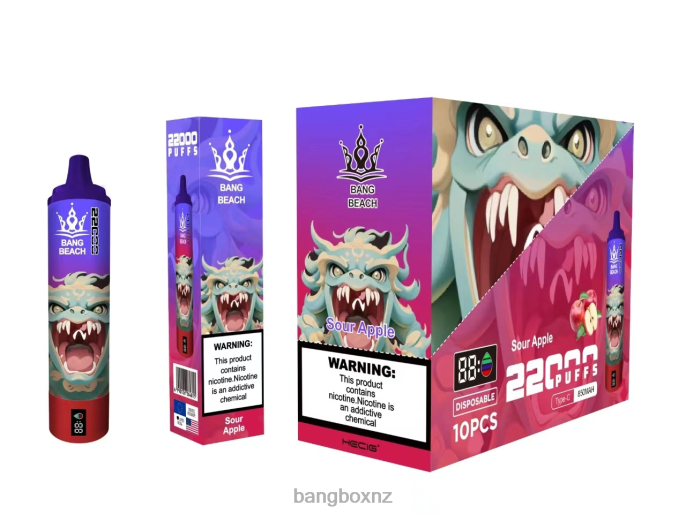 Bang Beach Vape - Bang Beach 22000 Puffs Smart Screen Sour Apple