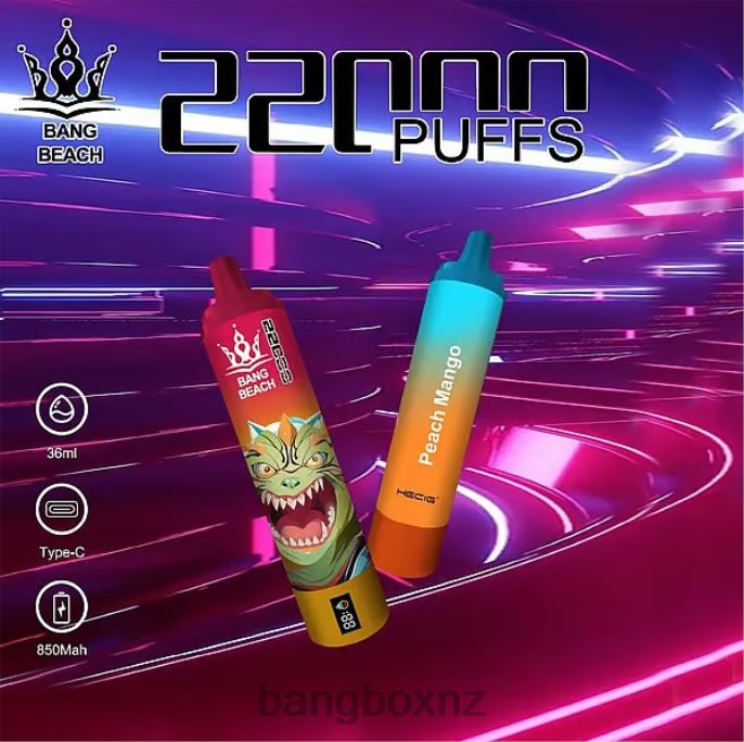 Bang Box Vape - Bang Beach 22000 Puffs Smart Screen Peach Mango