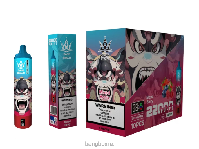 Bang Vape Review - Bang Beach 22000 Puffs Smart Screen Mixed Berry