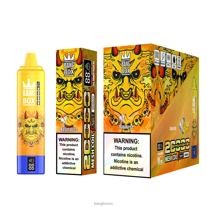 Bang Box NZ - Bang Box 20000 Puffs Smart Screen Banana Ice