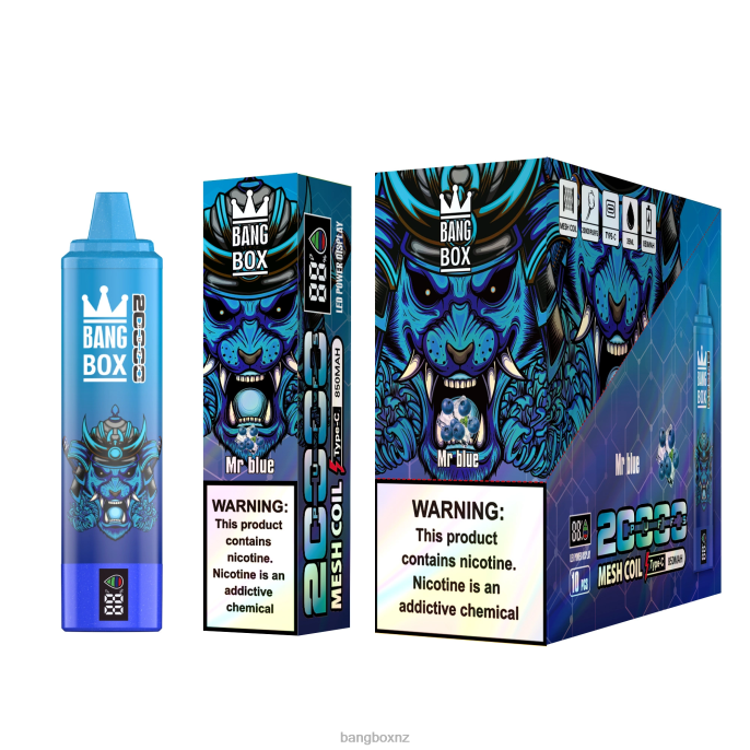 Bang Box Vape Price - Bang Box 20000 Puffs Smart Screen Mr Blue