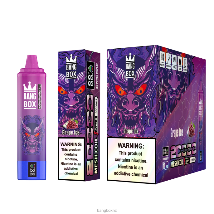 Bang Box Vape Review - Bang Box 20000 Puffs Smart Screen Grape Ice