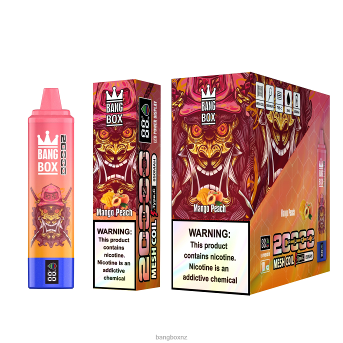 Bang Box Wellington - Bang Box 20000 Puffs Smart Screen Mango Peach