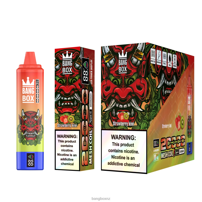 Bang Box Wellington - Bang Box 20000 Puffs Smart Screen Strawberry Kiwi