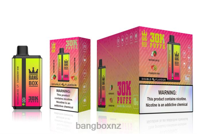 Bang Beach Vape - Bang Box 30000 Puffs Dual Flavors Watermelon Ice & Strawberry Kiwi