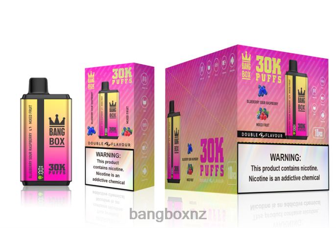 Bang Box Vape - Bang Box 30000 Puffs Dual Flavors Blueberry Sour Raspberry & Mixed Fruit