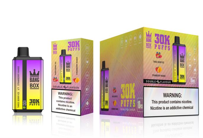 Bang Box Vape Price - Bang Box 30000 Puffs Dual Flavors Three Berry Ice & Strawberry Mango