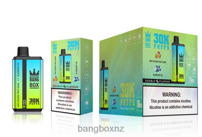 Bang Box Wellington - Bang Box 30000 Puffs Dual Flavors Kiwi Passion Fruit Guava & Blueberry Ice