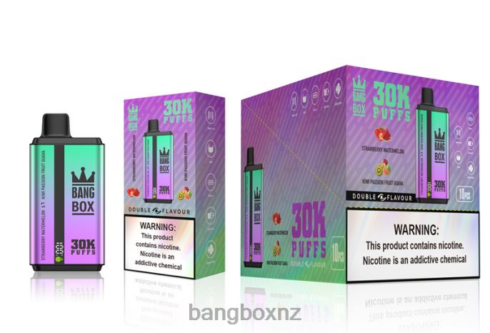 Bang Vape Review - Bang Box 30000 Puffs Dual Flavors Strawberry Watermelon & Kiwi Passion Fruit Guava