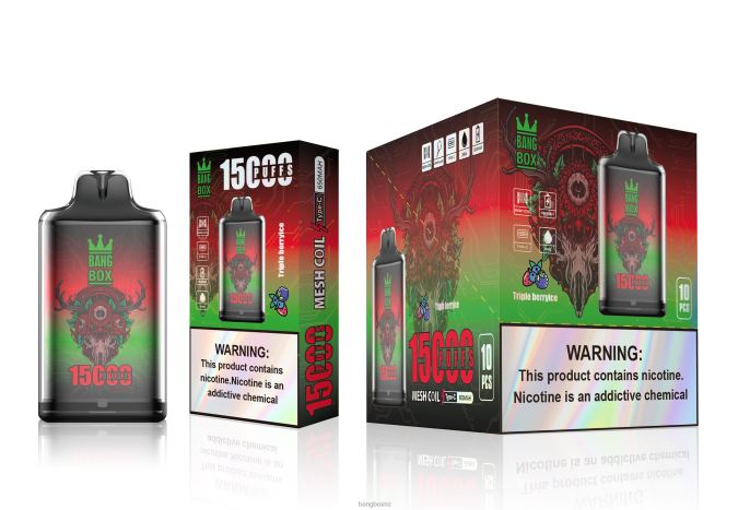 Bang Beach Vape - Bang Box S1-15000 Puffs Triple Berry Ice